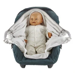 Babyjem Wit/Grijs Wikkeldeken 1116431 -Winkel Voor Babyverzorgingsproducten Babyjem Wit Grijs Wikkeldeken 1116431 4