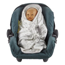 Babyjem Wit/Grijs Wikkeldeken 1116431 -Winkel Voor Babyverzorgingsproducten Babyjem Wit Grijs Wikkeldeken 1116431 5