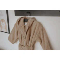 MamaLoes Badstof Stone Green 1-2jr Badjas ML5387 -Winkel Voor Babyverzorgingsproducten badstof nougat 04 15