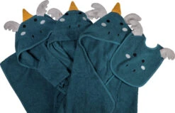 Blush & Blossom Dragon Diego Badstof Poncho TR-BB4208 -Winkel Voor Babyverzorgingsproducten blush blossom dragon diego badcape bathrobe bibs poncho 2 1