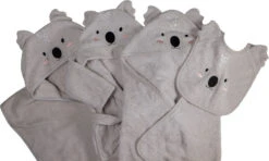Blush & Blossom Koala Kyle 1-2jr Badstof Badjas TR-BB4212 -Winkel Voor Babyverzorgingsproducten blush blossom koala kyle bathcape bathrobe bibs poncho 1