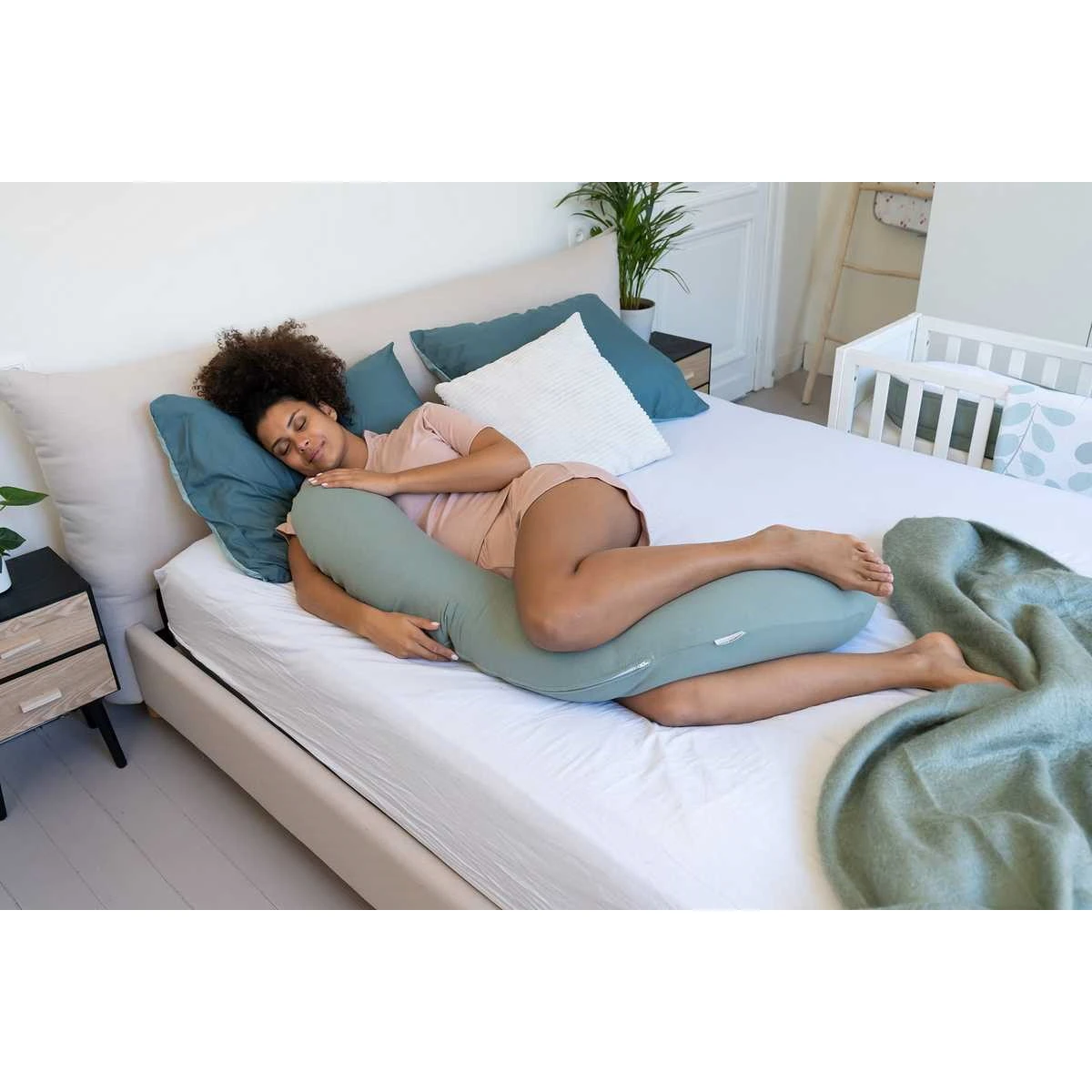 Doomoo Buddy Tetra Jersey Green Voedingskussen B33 5 Doomoo Buddy Tetra Jersey Green Voedingskussen B33 - Afbeelding 3