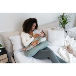 Doomoo Softy Tetra Jersey Green Voedingskussen S33 -Winkel Voor Babyverzorgingsproducten doomoo softy tetra jersey green voedingskussen s33 1