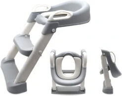 Eco Toys Grijs Toilettrainer Met Trapje CHW4006G -Winkel Voor Babyverzorgingsproducten eco toys grijs toilettrainer met trapje chw4006g 04