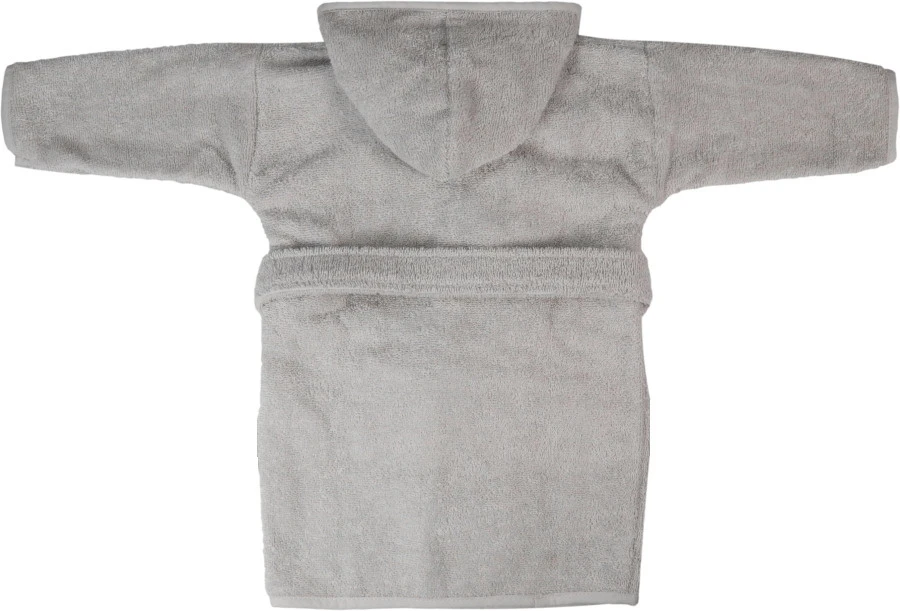 MamaLoes Badstof Light Grey 0-1jr Badjas ML5086 6 MamaLoes Badstof Light Grey 0-1jr Badjas ML5086 - Afbeelding 4