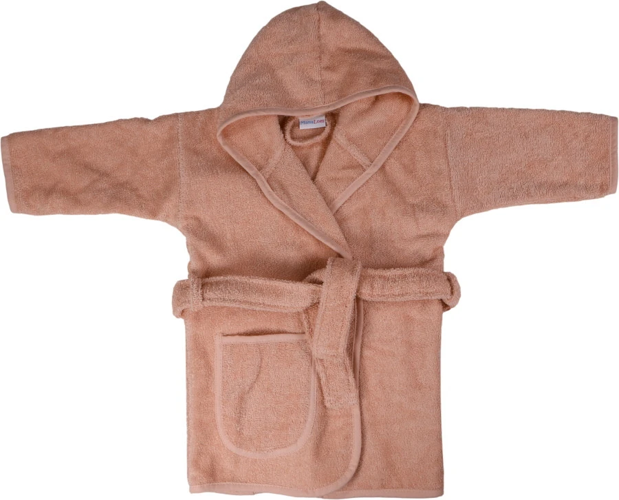 MamaLoes Badstof Light Pink 1-2jr Badjas ML5385 5 MamaLoes Badstof Light Pink 1-2jr Badjas ML5385 - Afbeelding 3