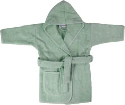 MamaLoes Badstof Stone Green 0-1jr Badjas ML5087 -Winkel Voor Babyverzorgingsproducten mamaloes badstof stone green 0 1jr badjas ml5087 02