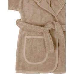 MamaLoes Badstof Zand 1-2jr Badjas ML010306 -Winkel Voor Babyverzorgingsproducten mamaloes badstof zand badjas 2 1