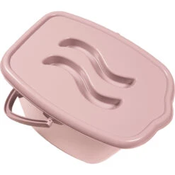 MamaLoes Licht Roze Badset Incl. Graphite Badstandaard -Winkel Voor Babyverzorgingsproducten mamaloes licht roze luieremmer ml050304 2 3