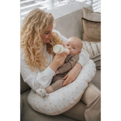 MamaLoes Paddenstoeltjes Medium Voedingskussen ML020304 -Winkel Voor Babyverzorgingsproducten mamaloes stippen medium voedingskussen ml020303 10 3