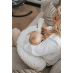 MamaLoes Paddenstoeltjes Medium Voedingskussen ML020304 -Winkel Voor Babyverzorgingsproducten mamaloes stippen medium voedingskussen ml020303 12 3