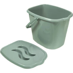 MamaLoes Stone Green Badset Incl. Graphite Badstandaard -Winkel Voor Babyverzorgingsproducten mamaloes stone green luieremmer ml050310 1 3