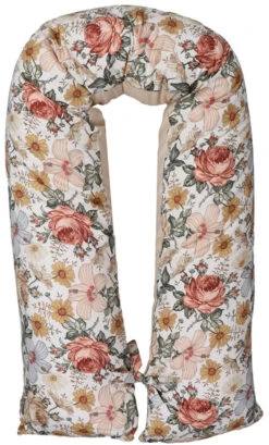 MamaLoes Vintage Bloemen Voedingskussen Met Lussen ML020417 -Winkel Voor Babyverzorgingsproducten mamaloes vintage bloemen voedingskussen met lussen ml020417 4