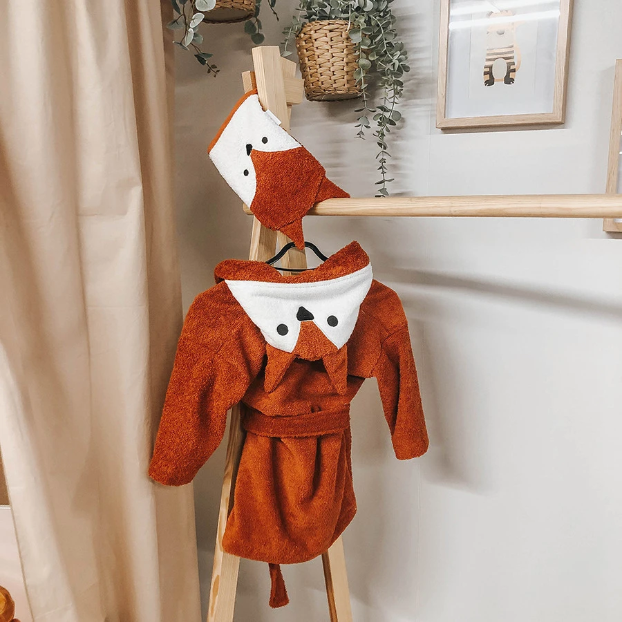 MamaLoes Vos 0-1 Jaar Badjas ML 5032 8 MamaLoes Vos 0-1 Jaar Badjas ML 5032 - Afbeelding 6