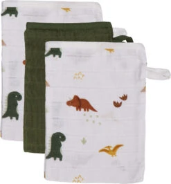 Blush & Blossom Dinosaurus Hydrofiel Starterset TR-BB443418 -Winkel Voor Babyverzorgingsproducten muslin washgloves set dinosaur 000