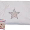 Petit Villain Ster Wit/Grijs Badcape -Winkel Voor Babyverzorgingsproducten petit villain ster wit grijs badcape