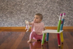 Silly Billyz Towel Dusty Blue Messy Eater Slab 117319 9 Silly Billyz Towel Dusty Blue Messy Eater Slab 117319 -Winkel Voor Babyverzorgingsproducten silly billy slab sfeer 2