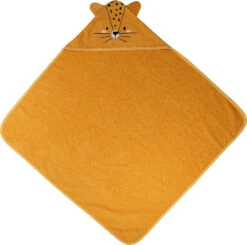 Blush & Blossom Leopard Lenny Badstof Badcape TR-BB4204 -Winkel Voor Babyverzorgingsproducten tr bb4204 blush blossom leopard lenny bath cape 01 1